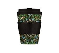 12oz 350ml William Morris Reusable Eco-Friendly 100% Plant Based Coffee Cup - Melamine Free & Biodegradable Dishwasher/Microwave Safe Travel Mug, Blackthorn