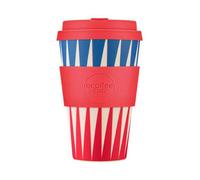 Ecoffee Cup 14Oz 400Ml Reusable Eco-Friendly 100% Plant Based Coffee Cup With Silicone Lid & Sleeve, Dale Buggins