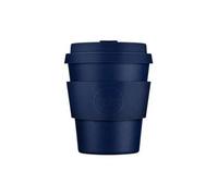 Ecoffee Cup 8oz 240ml Reusable Eco-Friendly 100% Plant Based Coffee Cup with Silicone Lid & Sleeve - Melamine Free & Biodegradable Dishwasher/Microwave Safe Travel Mug, Dark Energy