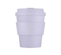 Ecoffee Cup 8oz 240ml Reusable Eco-Friendly 100% Plant Based Coffee Cup with Silicone Lid & Sleeve - Melamine Free & Biodegradable Dishwasher/Microwave Safe Travel Mug, Glittertind