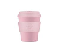Ecoffee Cup 8oz 240ml Reusable Eco-Friendly 100% Plant Based Coffee Cup with Silicone Lid & Sleeve - Melamine Free & Biodegradable Dishwasher/Microwave Safe Travel Mug, Local Fluff