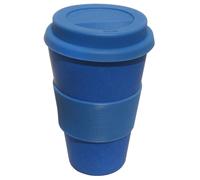 Ecoffee Cup Deep Blue with Blue Silicone 14oz