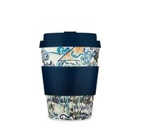 Ecoffee Cup 12oz 350ml Van Gogh Collection Reusable Eco-Friendly 100% Plant Based Coffee Cup with Silicone Lid & Sleeve - Melamine Free & Biodegradable Dishwasher Safe Travel Mug, Old Vineyard