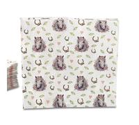 ECOFIESTA 20x Napkins for Children´s Birthday Parties 33 cm/ 13 inch Horse - Party Napkins Absorbent and Recyclable Paper Party Decorations