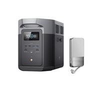ECOFLOW DELTA 2 Max Portable Power Station with Magnetic Power Bank 5000mAh, Expandable 2-6kWh, LFP Battery 3000 Cycles|AC+Solar 80% Charge in <1Hr|Up to 3100W Output Fume-Free|Quiet Backup Generator
