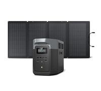 ECOFLOW DELTA 2 Max Solar Generator, 2048Wh Capacity LFP Battery Portable Power Station & 220W Solar Panel, Up to 3000W AC Output, Fast Charging 0-100% in 81min for Outdoor, Camping, RV,Balcony,Backup