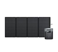 ECOFLOW DELTA 2 Max Solar Generator, 2048Wh Capacity LFP Battery Portable Power Station & 400W Solar Panel, Up to 3100W AC Output, Fast Charging 0-80% in 53 mins For Outdoor, Camping,RV,Balcony,Backup