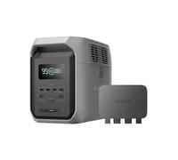 EcoFlow DELTA 3 1500 Portable Power Station & 800W Alternator Charger, 1536Wh LiFePO4 Battery, 1.5 Hr Full Recharge, 1800W (3600W Surge), Solar Generator for Home Backup, Emergency