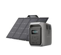 ECOFLOW DELTA 3 1500 Portable Power Station with 220 W Solar Panel, 1536Wh LiFePO4 Battery,1800W (3600W Surge), Solar Generator for Home Backup, Emergency, RV, Outdoor Camping, and Power Outages