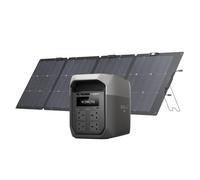 ECOFLOW DELTA 3 Max Power Station, 2048Wh with 220W Solar Panel | LiFePO₄ Battery, 2400W X-Boost Output, Ultra-Fast 0-80% Charging in 51 mins, Solar Generator for Home Backup, Power Outages