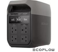 Ecoflow Delta 3 Portable Power Station 1024Wh, Ac/dc/usb-C, Charges 11 Devices, Ultra-Quiet 30Db Operation, Grey