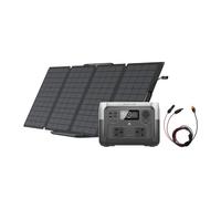 ECOFLOW Portable Power Station RIVER 2 MAX &110W Solar Panel, 512Wh LiFeP04 Battery|1 Hour Fast Charging, Up To 1000W Output, Solar Generator for Outdoor Camping/RVs/Home Use