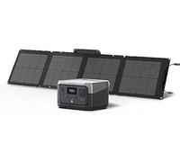 ECOFLOW Portable Power Station RIVER 2 with 110W Solar Panel, 256Wh LiFeP04 Battery/ 1 Hour Fast Charging, Up To 600W Output, Solar Generator for Outdoor Camping/RVs
