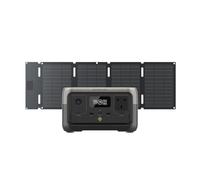 ECOFLOW Portable Power Station RIVER 2 with 45W Type-C Solar Panel, 256Wh LiFeP04 Battery/ 1 Hour Fast Charging, Up To 600W Output, Solar Generator for Outdoor Camping/RVs