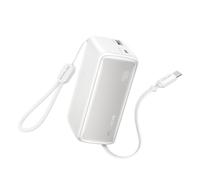 EcoFlow Power Bank 10000 mAh 45 W with 70 cm Integrated Retractable Cable | Small & compact, 1x USB-C+1x USB-A, for travel, iPhone, Galaxy, X-Guard security technology