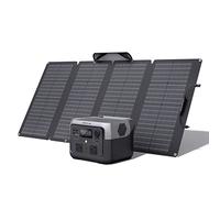EcoFlow RIVER 2 Max Solar Generator 512Wh Long-life LFP Portable Power Station & 160W Solar Panel for Home Backup Power, Camping & RVs 100% Charged in 60m with 3000+ Cycles & Up to 1000W Output