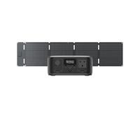 ECOFLOW RIVER 3(10 ms UPS) Portable Power Station with 60W solar panel, 245Wh LFP battery, up to 600W output, GaN efficiency doubles runtime, <10ms UPS, 30% more compact, for outdoor camping