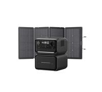 ECOFLOW RIVER 3 Max Plus Portable Power Station & 220W Solar Panel, 858Wh LFP Battery, Up to 1200W Output, Wireless Connection, Solar Generator for Outdoor, Camping, RV