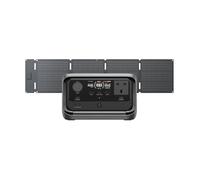 EcoFlow RIVER 3 Plus Portable Electric Staion with 60W Solar Panel, 286Wh LFP Battery, 1200W Output, 16 Hours Battery Life for <100W Devices, Solar Generator for Outdoor, Camping,