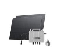 ECOFLOW STREAM Balcony Solar System, 800W Micro Inverter, 2 × 400W PV Solar Panels, Smart Grid-Feed Inverter with Wi-Fi & App Control for Balcony, Garden, Roof & Vertical Walls