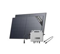 ECOFLOW STREAM Balcony Solar System, 800W Micro Inverter, 2 × 520W PV Solar Panels, Smart Grid-Feed Inverter with Wi-Fi & App Control for Balcony, Garden, Roof & Vertical Walls