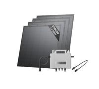 ECOFLOW STREAM Balcony Solar System, 800W Micro Inverter, 4 × 250W PV Solar Panels, Smart Grid-Feed Inverter with Wi-Fi & App Control for Balcony, Garden, Roof & Vertical Walls