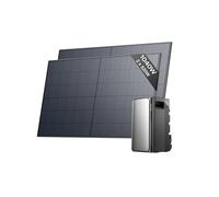 ECOFLOW STREAM Max Balcony Power Station with Storage 1000W, 1.92kWh Storage for Balcony Power Station, 2x 500W Solar Panel, 2300W Single AC Connections, Expandable to 11.52kWh, 6000 Charging Cycles