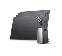 EcoFlow STREAM Ultra 1.92kWh Balcony Power Plant &4*400W Solar Panel, Plug & Play, 2.8KW Solar Input-4 MPPT, 2 AC Ports, 800W Micro Inverter, 21kWh Expandable, 6K-Cycle LFP Battery, AI Smart Control