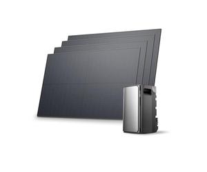 EcoFlow STREAM Ultra 1.92kWh Balcony Power Plant & 4*450W Solar Panel, Plug & Play, 2.8KW Solar Input-4 MPPT, 2 AC Ports, 800W Micro Inverter, 21kWh Expandable, 6K-Cycle LFP Battery, AI Smart Control