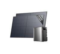 ECOFLOW STREAM Ultra X 3.84 kWh Balcony Power Station with 2 x 500 W Solar Panels, 2300 W Dual AC Connections, Expandable to 23 kWh, 6000 Charging Cycles, AI Control