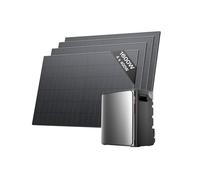 ECOFLOW STREAM Ultra X Balcony Power Station with Memory 1600 W, 3.84 kWh Memory for Balcony Power Plant, 4 x 400 W Solar Panels, 2300 W Dual AC Connections, Expandable to 23 kWh, 6000 Charging Cycles