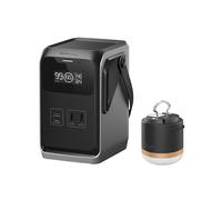 ECOFLOW Trail 200 DC Portable Power Station with Camping Light, 192Wh Ultra-light LFP Battery Bank with Handle, 220W Solar Generator, Fast Charge, 4 Output Port, Drop-Proof, 0 Noise for Outdoor Travel