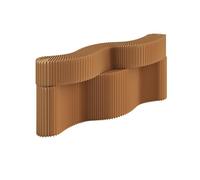 EcoFriendly Modern Folding Paper Room Divider Adjustable Privacy Screen for Home & Office Stylish Indoor Partition Wall for Clothing Stores & Enterprises (Brown 300x113cm)