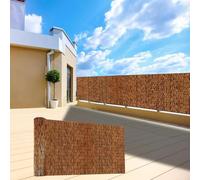 EcoFriendly Natural Bamboo Fence Panel50x800CM Privacy Screen for Patio Balcony & Above Ground Pool Decorative Outdoor Divider Brown Durable & Stylish