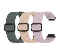 Ecogbd Elastic Nylon Replacement Strap 16mm 18mm 20mm 22mm, Quick Release Watch Straps, Soft Fabric Adjustable Breathable Sport Strap Women Men (Pink+Purple+Midnight Blue, 22mm)