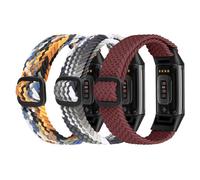 Ecogbd Elastic Nylon Replacement Strap Compatible with Fitbit Charge 5, Soft Fabric Adjustable Breathable Sport Wristband for Women Men
