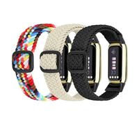 Ecogbd Elastic Nylon Replacement Strap Compatible with Fitbit Luxe, Soft Fabric Adjustable Breathable Sport Wristband for Women Men