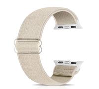 Ecogbd Elastic Replacement Strap Compatible with Apple Watch Strap 38mm 40mm 41mm 42mm 44mm 45mm 49mm, Soft Fabric Nylon Strap for iWatch Series 9,8,7,6,5,4,3,2,1,SE Women Men