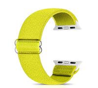 Ecogbd Elastic Replacement Strap Compatible with Apple Watch Strap 38mm 40mm 41mm 42mm 44mm 45mm 49mm, Soft Fabric Nylon Strap for iWatch Series 9,8,7,6,5,4,3,2,1,SE Women Men