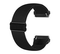 Ecogbd Elastic Replacement Strap Compatible with Fitbit Versa Strap/Fitbit Versa Lite Strap/Fitbit Versa 2 Strap, Soft Fabric Nylon WristStrap for Women Men (Black)