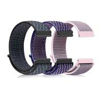 Ecogbd Nylon Replacement Strap 16mm 18mm 19mm 20mm 22mm, Quick Release Sport Watch Straps for Women Men, Soft Fabric Adjustable Breathable Loop Watchband