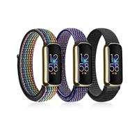 Ecogbd Nylon Replacement Strap Compatible with Fitbit Luxe, Adjustable Sport Watch Straps for Women Men, Soft Fabric Breathable Loop Watchband