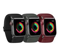 Ecogbd Wide Elastic Replacement Strap Compatible with Apple Watch Strap 38mm 40mm 41mm 42mm 44mm 45mm 49mm, Fabric Nylon Wide Straps for iWatch Series 9,8,7,6,5,4,3,2,1,SE Men Women 3Pack