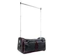 ecogear 28" Garment Rack Duffel, Rolling Luggage with In-line Wheels, Collapsible/Foldable Travel Bag for Easy-storage, Dance Duffel, Lightweight Aluminum Removable Costume Rack, Black/Pink, 28 x 15 x