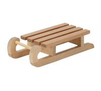 EcoGleam 1/12 Mini Sledge Wooden Model Snow Sled Doll House Accessory | 1/12 wooden miniature sledge, handmade snow sled for DIY doll house models, 100pcs pack