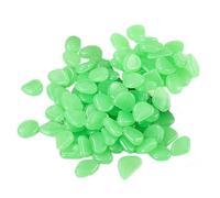 EcoGleam 100Pcs Glow in The Dark Rocks Multifunction Glow in the Dark | Glow in the dark stones charge in sun reusable outdoor decor versatile for garden ponds pools vases aquariums package of 100
