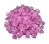 EcoGleam 100Pcs Glow in The Dark Rocks Multifunction Glow In The Dark | Glow in the dark stones charge in sun reusable outdoor decor versatile for garden ponds pools vases aquariums package of 100
