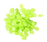 EcoGleam 100Pcs Glow in the Dark Rocks Multifunction Glow In The Dark | Glow in the dark stones charge in sun reusable outdoor decor versatile for garden ponds pools vases aquariums package of 100