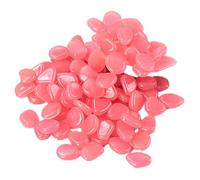 EcoGleam 100Pcs Outdoor Decorative Glow In The Dark Pebbles | Glow in the dark stones charge in sun reusable outdoor decor versatile for garden ponds pools vases aquariums package of 100