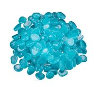 EcoGleam 100Pcs Outdoor Decorative Stones Multifunction Glow In The Dark | Glow in the dark stones charge in sun reusable outdoor decor versatile for garden ponds pools vases aquariums package of 100